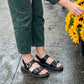 📢📢50% OFF !! ⏰Women's Summer Flat Sandals with Double Buckle
