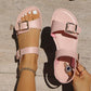 📢📢50% OFF !! ⏰Women's Summer Flat Sandals with Double Buckle