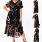 📢📢50% OFF !! ⏰Flowy V-Neck Midi Dress