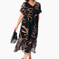 📢📢50% OFF !! ⏰Flowy V-Neck Midi Dress