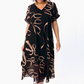 📢📢50% OFF !! ⏰Flowy V-Neck Midi Dress
