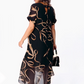 📢📢50% OFF !! ⏰Flowy V-Neck Midi Dress
