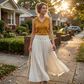 📢📢40% OFF !! ⏰Women's High Waist A-Line Long Skirt