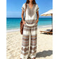 📢📢50% OFF !! ⏰Women's Printed Top & Pants 2-Piece Set