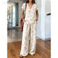 📢📢50% OFF !! ⏰Women's Printed Top & Pants 2-Piece Set