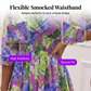 📢📢50% OFF !! ⏰Women's Floral V-Neck Ruffle Hem A-Line Dress