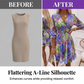 📢📢50% OFF !! ⏰Women's Floral V-Neck Ruffle Hem A-Line Dress