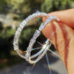 📢📢50% OFF !! ⏰Women's Sparkling Cubic Zirconia Hoop Earrings