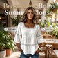 📢📢50% OFF !! ⏰Elegant Square Neck Summer Blouse