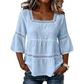 📢📢50% OFF !! ⏰Elegant Square Neck Summer Blouse