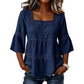 📢📢50% OFF !! ⏰Elegant Square Neck Summer Blouse