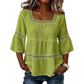 📢📢50% OFF !! ⏰Elegant Square Neck Summer Blouse