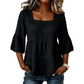 📢📢50% OFF !! ⏰Elegant Square Neck Summer Blouse
