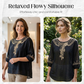 📢📢50% OFF !! ⏰Women's Embroidered Cotton-Linen Blend Blouse