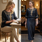 📢📢50% OFF !! ⏰Women's Embroidered Cotton-Linen Blend Blouse