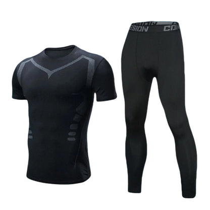 📢📢50% OFF !! ⏰Men's Quick-Dry Compression Shirt & Pants Set