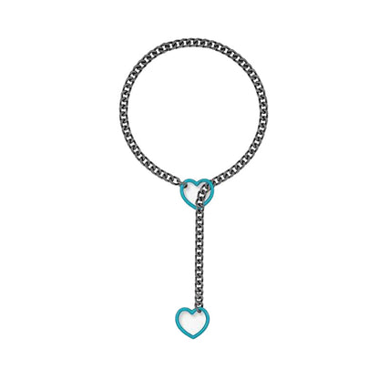 📢📢50% OFF !! ⏰Modern Lariat Heart Pendant Necklace
