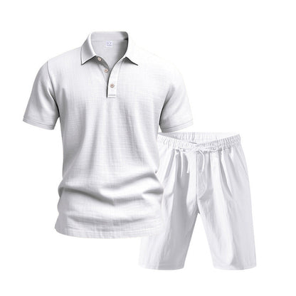 Men's Casual Top & Shorts 2-Piece Set