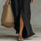 📢📢50% OFF !! ⏰Casual Loose Fit Maxi Dress with Front Slit