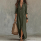 📢📢50% OFF !! ⏰Casual Loose Fit Maxi Dress with Front Slit