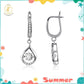 📢📢50% OFF !! ⏰Women's Sparkling Teardrop Hanging Earrings