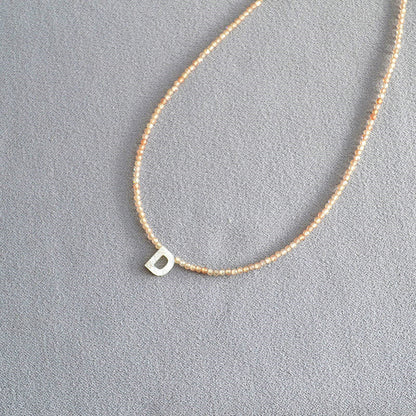 📢📢50% OFF !! ⏰Romantic Initial Beaded Choker Necklace