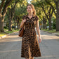 📢📢40% OFF !! ⏰Women's Elegant Leopard Print Lapel Dress