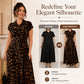 📢📢40% OFF !! ⏰Women's Elegant Leopard Print Lapel Dress