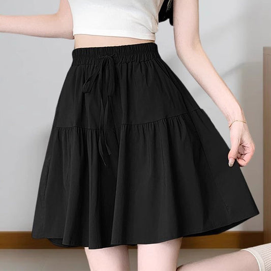 📢📢50% OFF !! ⏰Women High Waist Skirt Pants Wide Leg Ruffle Culottes