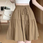 📢📢50% OFF !! ⏰Women High Waist Skirt Pants Wide Leg Ruffle Culottes