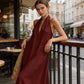 📢📢50% OFF !! ⏰Elegant Summer Casual Halter Maxi Dress