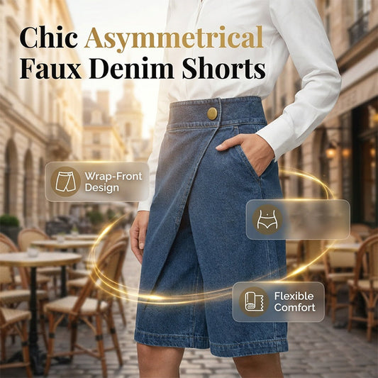 📢📢40% OFF !! ⏰Women's Asymmetrical Wide-Leg Shorts