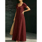 📢📢50% OFF !! ⏰Minimalist Scoop Neck Summer Maxi Dress