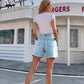 📢📢50% OFF !! ⏰Women's Classic Solid Color High-Waist Shorts