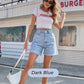 📢📢50% OFF !! ⏰Women's Classic Solid Color High-Waist Shorts