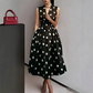 📢📢40% OFF !! ⏰Women's Polka Dot Sleeveless V-Neck Dress