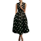 📢📢40% OFF !! ⏰Women's Polka Dot Sleeveless V-Neck Dress