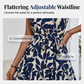 📢📢40% OFF !! ⏰Women’s Summer Ruffled Flutter Sleeve Tie Waist Floral Midi Dress