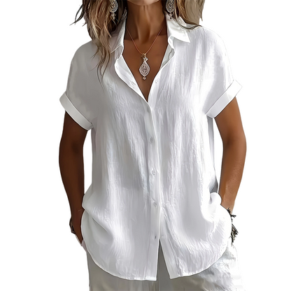 📢📢50% OFF !! ⏰Women's Summer Casual Short Sleeve Shirt