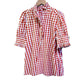 📢📢40% OFF !! ⏰Women's Plaid Ruffle Collar Puff Sleeve Top