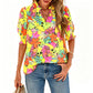 📢📢50% OFF !! ⏰Women's Summer Floral Top with Puff Sleeves