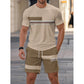 📢📢50% OFF !! ⏰Men's T-Shirt & Shorts 2-Piece Set