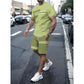 📢📢50% OFF !! ⏰Men's T-Shirt & Shorts 2-Piece Set
