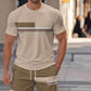 📢📢50% OFF !! ⏰Men's T-Shirt & Shorts 2-Piece Set