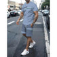 📢📢50% OFF !! ⏰Men's T-Shirt & Shorts 2-Piece Set