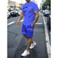 📢📢50% OFF !! ⏰Men's T-Shirt & Shorts 2-Piece Set