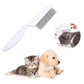 🐾  Buy 1 Get 1 FREE! 🛁 Multifunctional Pet Grooming Comb – Tear Stain & Flea Removal with Fine Stainless Steel Needles ✨