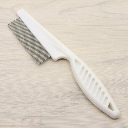 🐾  Buy 1 Get 1 FREE! 🛁 Multifunctional Pet Grooming Comb – Tear Stain & Flea Removal with Fine Stainless Steel Needles ✨