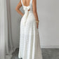 📢📢40% OFF !! ⏰Women's Sleeveless Square Neck Split Maxi Dress