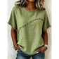 📢📢40% OFF !! ⏰Women’s Summer Top with Raw Edge Paneling